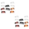 Angoily 40pcs Hair Clip Combs for Women Plastic Combs White Yellow and Red Easy to Use for Everyday Styling and Special Occasions Random Color view 1