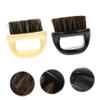 Angoily 6pcs Beard Brush for Men Natural Boar Bristle Grooming Tool for Exfoliating and Hair Removal Beard Care and Cleaning Brush for Barbershop and Home Use view 3