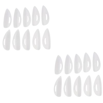 Angoily 20pairs Silicone Eyelash Perm Curler Shield Pads Reusable Eye Patches for Natural False Lashes