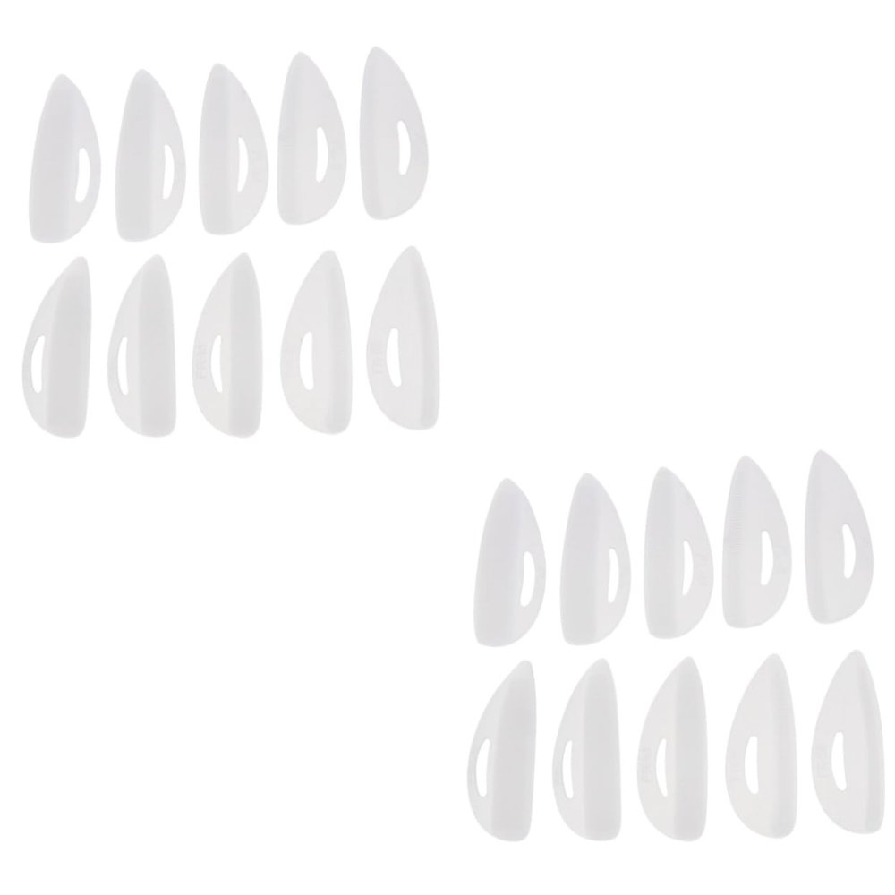 Angoily 20pairs Silicone Eyelash Perm Curler Shield Pads Reusable Eye Patches for Natural False Lashes