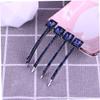 Housoutil 2 Pairs Rhinestone Side Clips Hair Bobby Pins for Women Decorative Hair Pins Vintage Style Accessory Set view 2