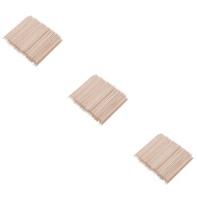 NOLITOY 300pcs Wood Cuticle Sticks for Nail Art Polish Removal Dual-sided Design for Manicure Pedicure Essential Tools for Salon Home Use