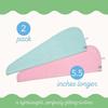 Turbie Twist 2-Pack Extra Long Microfiber Hair Towel for Beauty, Travel, Gifting - Hair Wrap Turban for Long & Thick Hair - Premium Personal Care - White & White view 2
