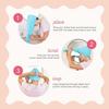 Turbie Twist 2-Pack Extra Long Microfiber Hair Towel for Beauty, Travel, Gifting - Hair Wrap Turban for Long & Thick Hair - Premium Personal Care - White & White view 3