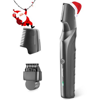Body Hair Trimmer for Men - Manscape Beard Trimmer for Men, Christmas Gift V-Shaped Trimming Head with 2 Comb Attachments Mens Groin & Pubic Hair Trimmer IPX5 Waterproof Wet/Dry Mens Electric Razor