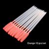 10 Pcs Disposable Eyebrow Brush, Eye Lashes Eyebrow Comb for Eyelash Extension Makeup Tools Kits(orange) view 2