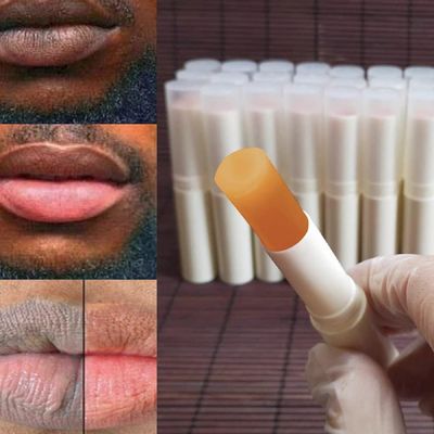 2PC Lip Balm Fade Dark Pigment Whitening Moisturizing Lip Hyaluronic Acid Exfoliating Dead Skin Lightening Lip Care (Orange)