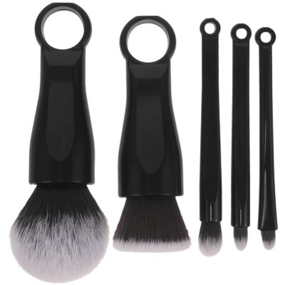 Beaupretty 5pcs Cosmetic Brush Set Makeup Foundation Blending Powder Blush Brush with Handle For Concealer Eye Shadows