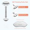 Stainless Steel Gua Sha & Face Rollers - Metal Roller for Eyes & Neck, Anti-Aging Facial Massage Tools, Gua Sha Facial Tool Kit (JGS-1) view 2
