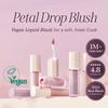 DEAR DAHLIA Petal Drop Blush (Barely) - Vegan Liquid Blush with Soft, Watercolor-like Finish. Sheer to Buildable Color for a Dewy, Natural Flush. Long-Wear Comfort. Korean Makeup for Cheeks. 0.14 oz view 2