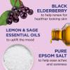 Dr Teal's Epsom Salt Soaking Solution and Foaming Bath with Pure Epsom Salt Combo Pack, Lavender & Pure Epsom Salt Soak, Black Elderberry with Vitamin D, 3 lbs (Packaging May Vary) view 4
