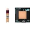Maybelline Instant Age Rewind Eraser Dark Circles Treatment Multi-Use Concealer, 122, 1 Count (Packaging May Vary) & Fit Me Matte + Poreless Pressed Face Powder Makeup & Setting Powder, Natural Beige view 1