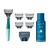 Harry's Razors for Men - Men's Razor Set with 5 Razor Blade Refills, Travel Blade Cover, 2 oz Shave Gel (Sage) & Razor Blades Refills - Razors for Men - 10 count view 2