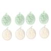 Angoily 8pcs Mesh Pouf Bath Sponge Soft Bath Bubble for Gentle Exfoliation for Wash Light view 1