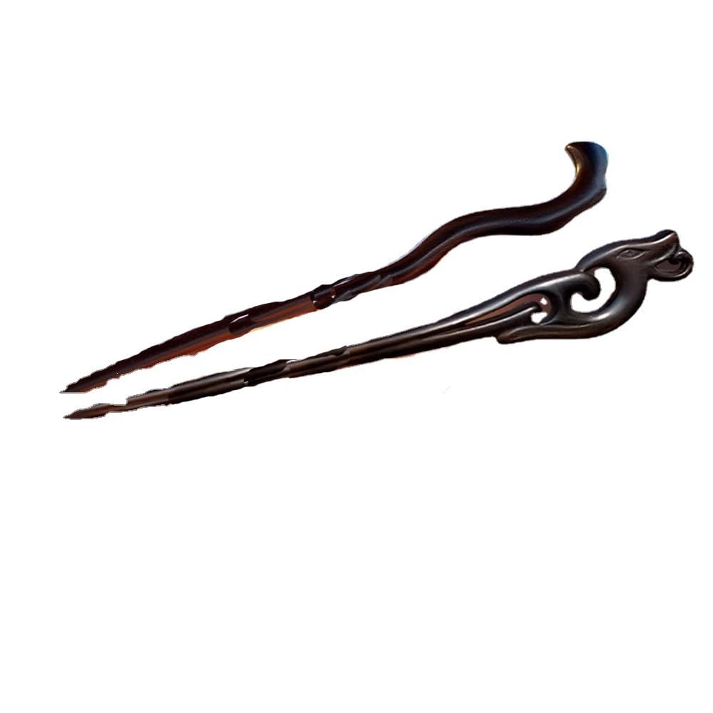 2pc Hairpin Ancient Chinese Style Hairpin Wooden Hairpin