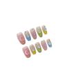 NALoRa Detachable Handmade false nails with design dopamine bubble love girl press on Nail enhancement false nails (Color : 2, Size : XS) view 1