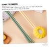 Angoily Exfoliating Bath Brush with Long Handle and Sponge Back Scrubber for Shower Gentle Body Massager Soft Silicone for Women for Clean and Refreshing Bath Experience view 2
