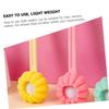 Angoily Exfoliating Bath Brush with Long Handle and Sponge Back Scrubber for Shower Gentle Body Massager Soft Silicone for Women for Clean and Refreshing Bath Experience view 4