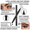 5PCS Liquid Winged Eyeliner Stamp Pen Set,Double-headed Waterproof Black Eyeliner Pencil Pen for Women,Smudge Proof Eye Liner Stencil Makeup Kit with Star,Heart,Flower,Butterfly,Diamond Shapes view 3