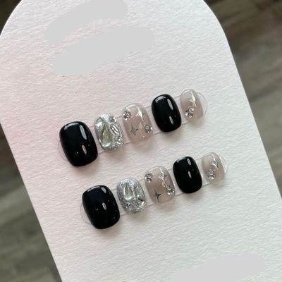 NALoRa Detachable Handmade false nails with design dopamine bubble love girl press on Nail enhancement false nails (Color : 12, Size : S)
