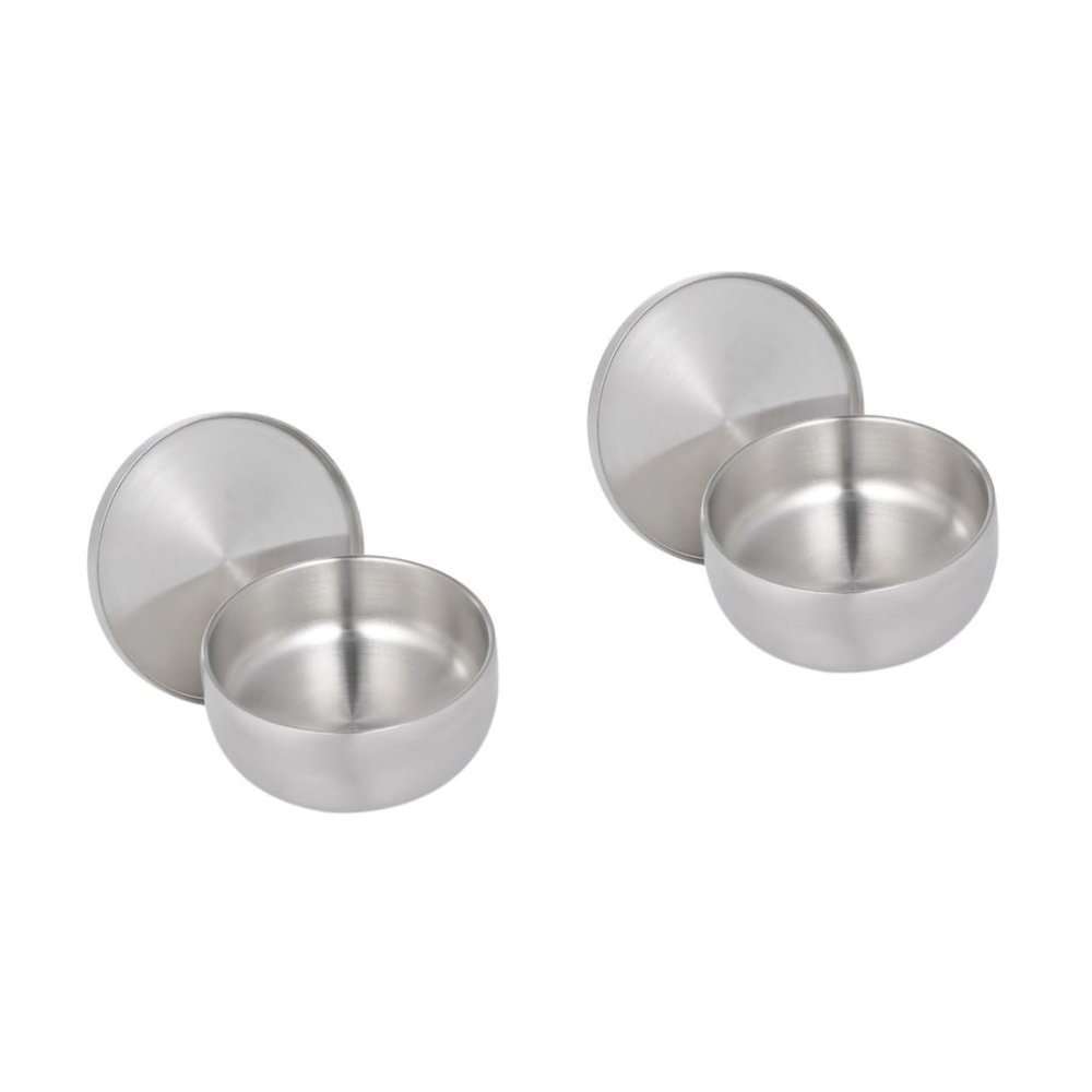 Angoily 2pcs Practical Shaving Bowl Men's Shaving Bowl with Lid Soap Cup for Home