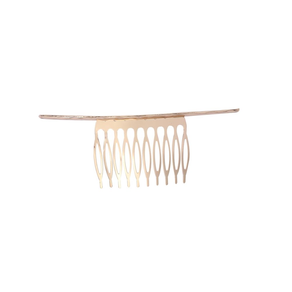 Angoily Simple Hair Side Combs Elegant Gold Hair Clip for Women and Girls Design Teeth for Everyday Styling and Special Occasions