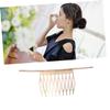 Angoily Simple Hair Side Combs Elegant Gold Hair Clip for Women and Girls Design Teeth for Everyday Styling and Special Occasions view 4