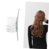 Angoily 3pcs Simple Hair Side Combs Elegant Silver Hair Clip for Women Girls Straight Teeth for Daily Styling and Special Occasions view 3