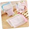 Angoily 1pack Colorful Pouch Net Soap for Facial Cleaning Portable Handmade Holder Drawstring Design Ribbon and Round Buckle view 3