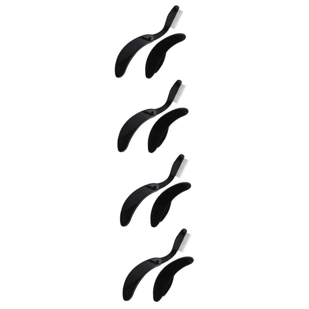 Ipetboom 4sets Elegant Eyebrow Comb Lash Tool Metal for Perfect Shaping Must-have Makeup Accessory for Women 2pcs*4