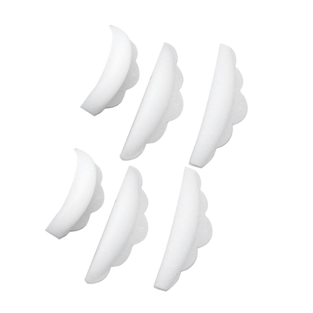Angoily 6pcs Eyelash Perming Silicone Shield Pads Curler Tool for Eyelash Extensions Reusable Easy to Clean for Lash Lifting and Curling s