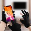 Dimeho 6 Pairs Moisturizing Cotton Gloves Touchscreen Overnight Sleeping Gloves Lightweight Nighttime Lotion Gloves for Bedtime Dry Hand Therapy Sensitive Irritated Skin SPA (Black) view 4