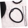 Angoily 66pcs Hair Updo Bun Set Versatile Hair Styling Tools for Elegant Updos Includes Large Medium Donut Makers U-shaped Elastic Bands for Dance and Everyday Use Black view 3