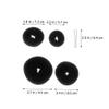 Angoily 66pcs Hair Updo Bun Set Versatile Hair Styling Tools for Elegant Updos Includes Large Medium Donut Makers U-shaped Elastic Bands for Dance and Everyday Use Black view 4