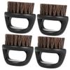 minkissy 4pcs Men's Beard Brush Boar Bristles Portable Grooming Tool for Bearded Men Ergonomic Design for Easy Use Salon for Distributing Balm and Wax view 1