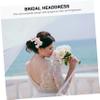 Angoily 1pc Elegant Flower Shape Hair Comb for Women Bridal Headdress Accessory for Weddings and Parties Stunning Rose Gold Design for Updos and Special Occasions view 3