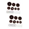 Angoily 44pcs Bun Maker Set U-shaped Clips and Elastic Hair Ties for Easy Updos Coffee for Dance and Everyday Styles view 1