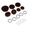 Angoily 44pcs Bun Maker Set U-shaped Clips and Elastic Hair Ties for Easy Updos Coffee for Dance and Everyday Styles view 3