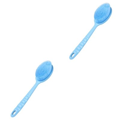 Angoily 2pcs Scrubber for Shower Material Bath Brush Body Brush Scalp Scrubber Ergonomic Design