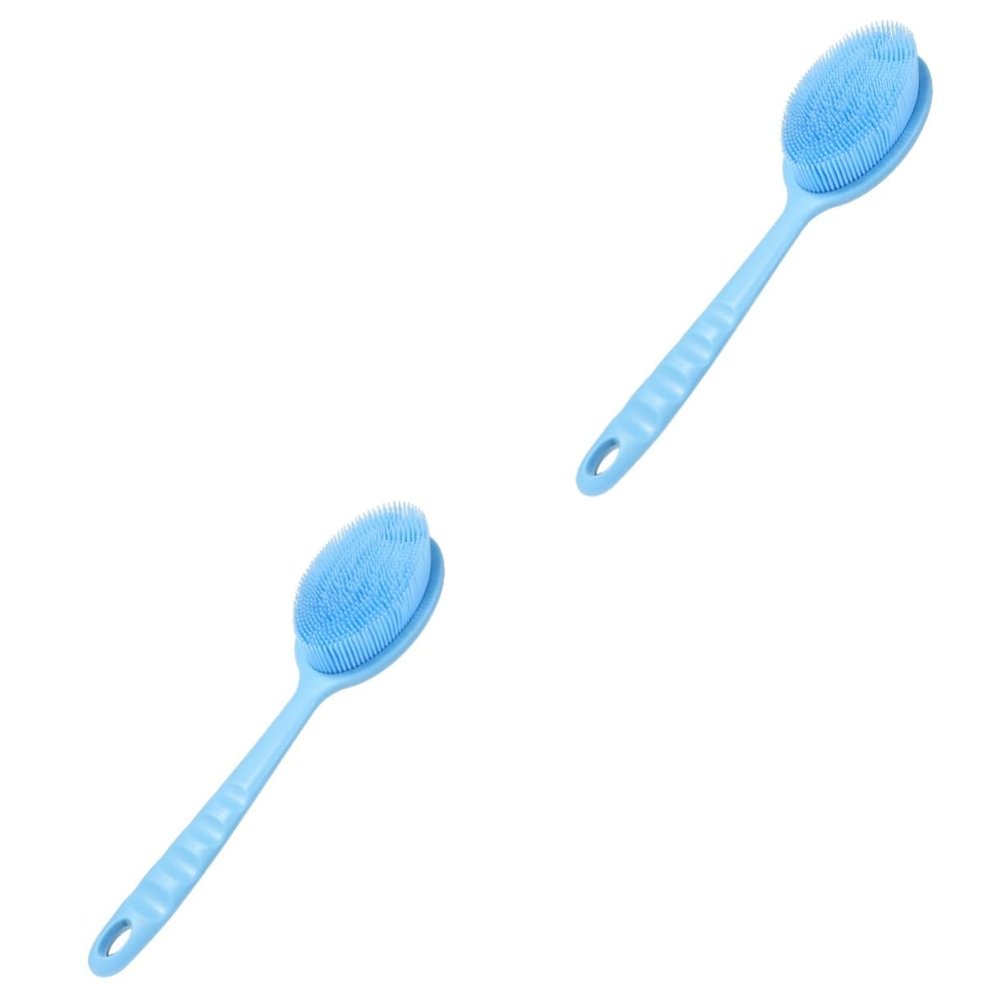 Angoily 2pcs Scrubber for Shower Material Bath Brush Body Brush Scalp Scrubber Ergonomic Design