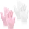 Sibba 2 Pairs Silicone Moisturizing Gloves Spa Gel Hydrating Gloves Women's Hand Care Gloves, Anti Slip Aloe Lotion Gloves for Repairing Dry Hand, Calluses, Cracked Heels and Softening Rough Skin view 1