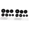 Angoily 44pcs Hair Updo Bun Kit Elastic Hair Ropes U-shaped Clips and Accessories for Effortless Styling for Ballet Dance and Everyday Use Black view 1