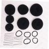Angoily 44pcs Hair Updo Bun Kit Elastic Hair Ropes U-shaped Clips and Accessories for Effortless Styling for Ballet Dance and Everyday Use Black view 2
