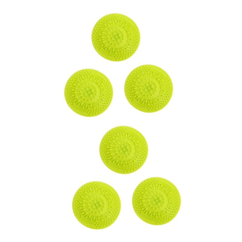 Housoutil 6 Pcs Makeup Brush Cup Brush Cleaning Mat Clean Makeup Brush Cleaner Eyebrow Washing Machine Device Sink Brush Keyboard Cleaning Kit Mini Makeup Brushes Blender Green