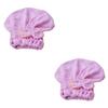 Angoily 2pcs Hair Drying Cap Microfiber Quick Dry Bonet for Bath Twist Hair Elastic Headband Comfortable Fleece Shower Cap view 1
