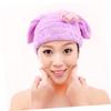 Angoily 2pcs Hair Drying Cap Microfiber Quick Dry Bonet for Bath Twist Hair Elastic Headband Comfortable Fleece Shower Cap view 3