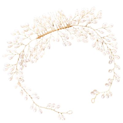 Angoily 1pc Hair Comb Bridal Headpiece Elegant Wedding Hair Accessories for Brides Engagements and Special Occasions Beautiful Flower Decoration