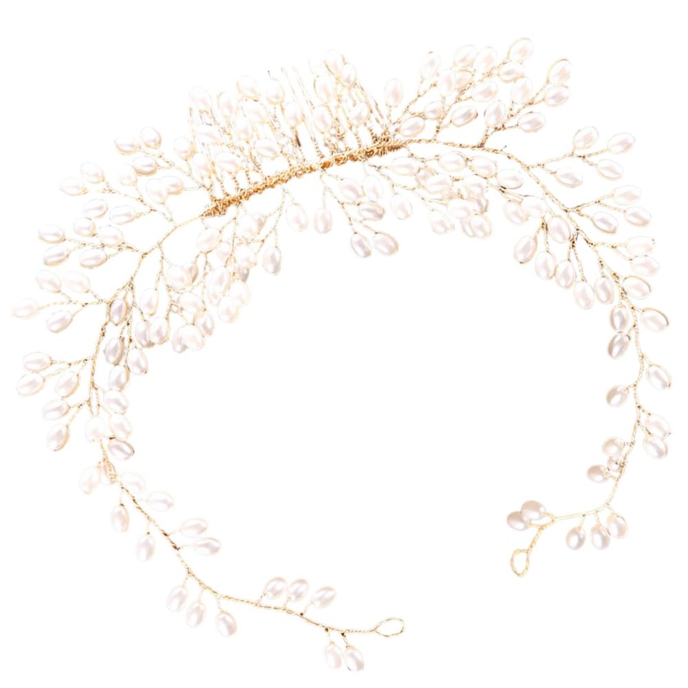 Angoily 1pc Hair Comb Bridal Headpiece Elegant Wedding Hair Accessories for Brides Engagements and Special Occasions Beautiful Flower Decoration