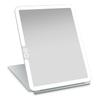 LUNA London Eclipse LED Lighted Travel Vanity Makeup Mirror | 3 Colour Light, Compact, Portable, Lighted, Rechargeable, Illuminated Mirror | Perfect for Travel, Makeup & Beauty Needs | Chalk Grey view 1
