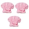 Angoily 3pcs Microfiber Hair Drying Cap Fast Drying for Shower Elastic Bathing Cap Bowknot Reusable Hair Accessories for Women Men view 1